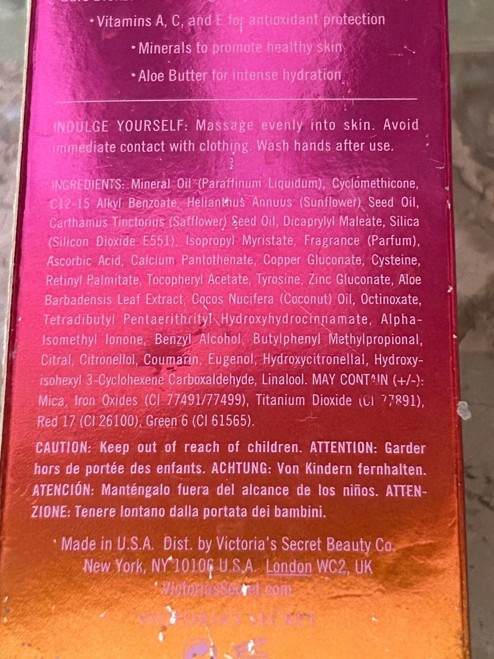 New Unopened Victoria's Secret Bare Bronze Glow Shimmering Body Oil